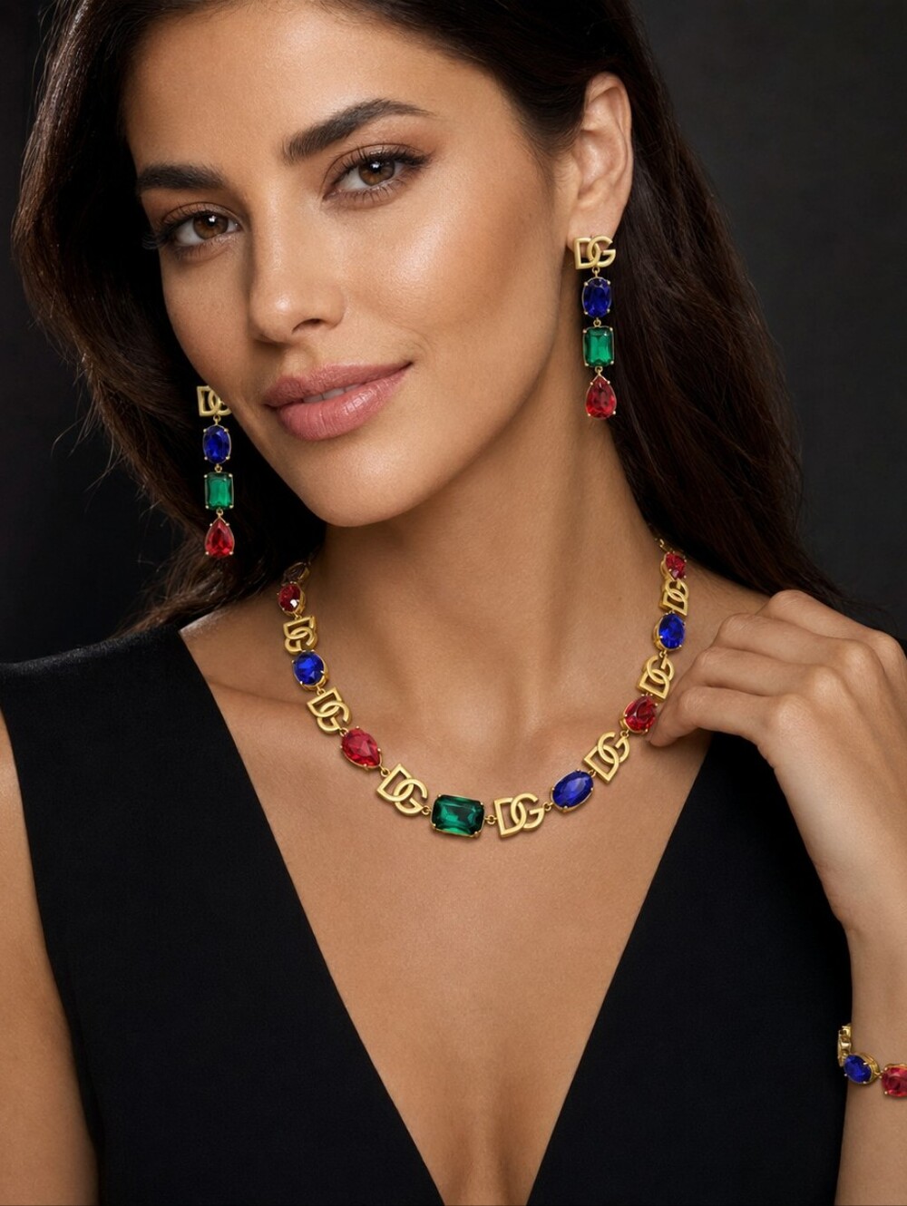 1pcs. Vintage Fashion Designer Boutique Style Necklace, Bracelet, Earrings.